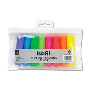Set 8 Mini Resaltadores Flúor Isofit