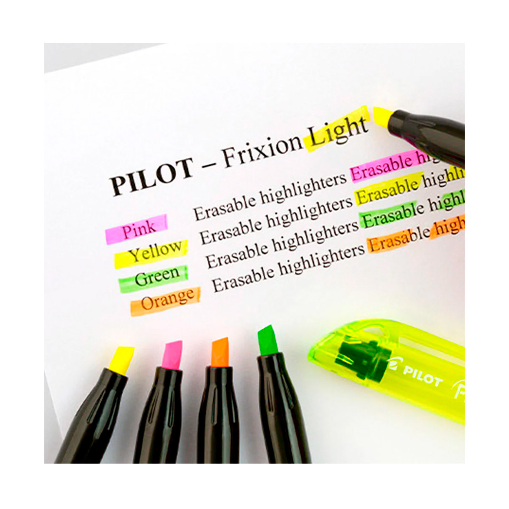 Set 6 Resaltadores Borrables Frixion Light Punta Biselada Pilot - Imagen 4