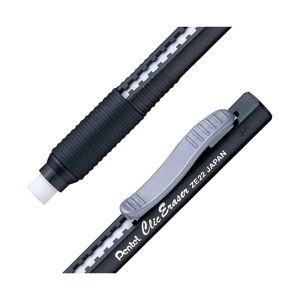 Portagoma Borrador Click Eraser Grip Pentel - Imagen 3