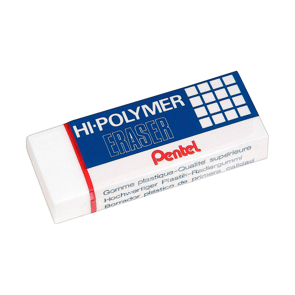 Set 3 Goma Borrar Hi-polymer Mediano Pentel - Imagen 2