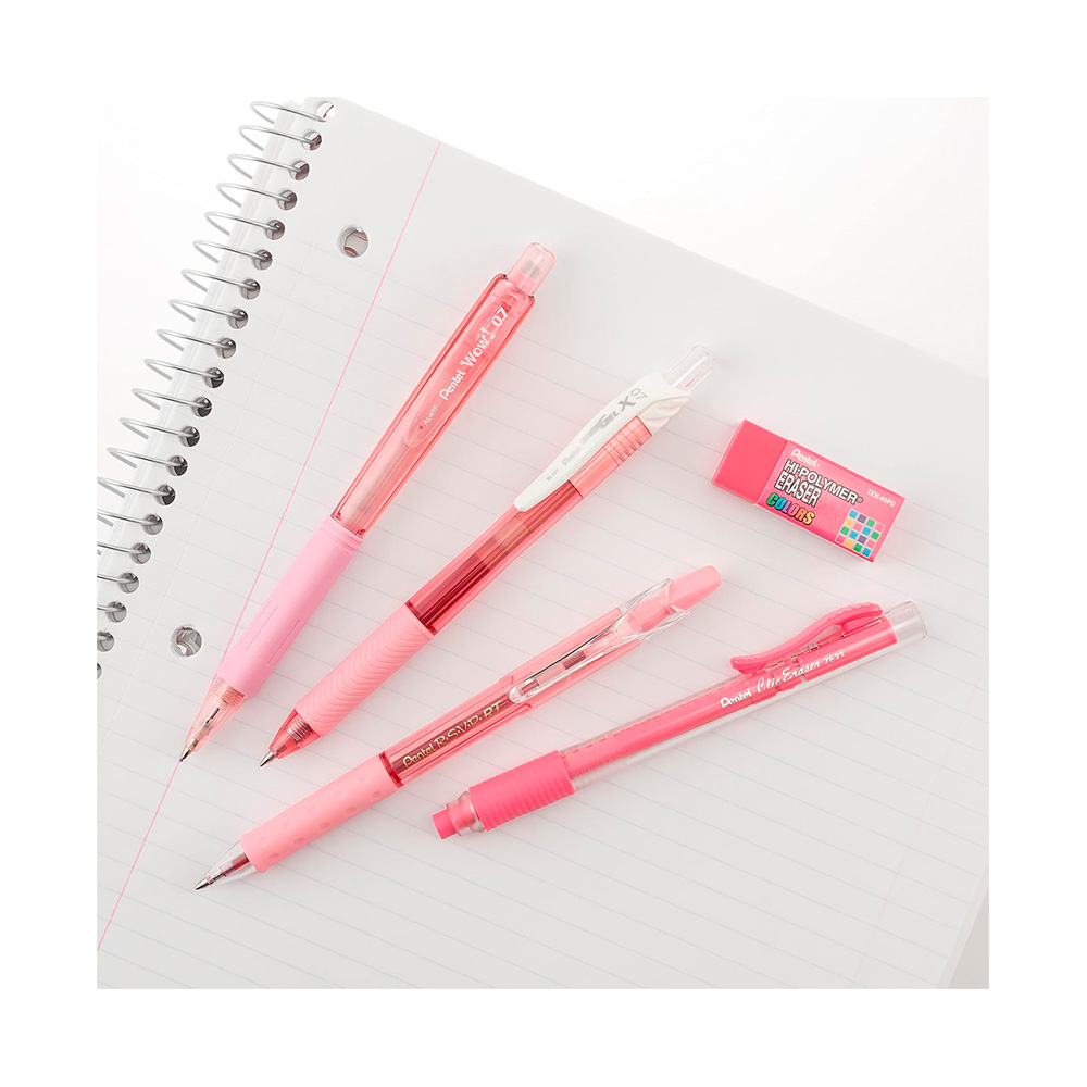 Set Escritura Color Shadow Writing 0.7mm 5 Piezas Rosado Pentel - Imagen 2